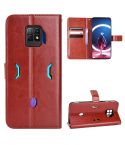 For ZTE nubia Red Magic 7 Pro Crazy Horse Texture Horizontal Flip Phone Leather Case(Brown)