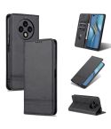 For U-Magic Enjoy 50 Plus AZNS Magnetic Calf Texture Horizontal Flip Leather Phone Case(Black)