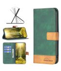 For Nokia G21 / G11 BF11 Color Matching Skin Feel Leather Phone Case(Green)