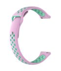For Huami Amazfit Youth Edition Two-tone Silicone Watch Band(Pink Duck)