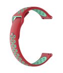 For Huami Amazfit Youth Edition Two-tone Silicone Watch Band(Red Duck)