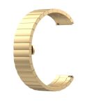 For Huami Amazfit GTR 42mm Butterfly Buckle Stainless Steel Watch Band(Golden)
