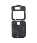 For Motorola Razr 5G Brugg Texture PU+TPU+PC Shockproof Phone Case(Black)