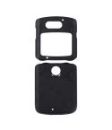 For Motorola Razr 5G Sunflower Pattern PU+TPU+PC Shockproof Phone Case(Black)