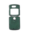 For Motorola Razr 5G Sunflower Pattern PU+TPU+PC Shockproof Phone Case(Green)