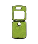 For Motorola Razr 5G Sunflower Pattern PU+TPU+PC Shockproof Phone Case(Light Green)