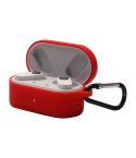 For OnePlus Buds N Wireless Earphone Silicone Protective Case with Hook(Red)