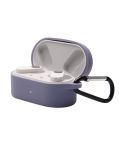 For OnePlus Buds N Wireless Earphone Silicone Protective Case with Hook(Purple)