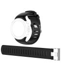 For Sunnto D4 / D4i Novo Diving Watch Silicone Watch Band with Extension Strap(Black)