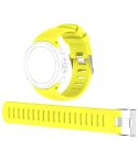For Sunnto D4 / D4i Novo Diving Watch Silicone Watch Band with Extension Strap(Yellow)