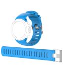 For Sunnto D4 / D4i Novo Diving Watch Silicone Watch Band with Extension Strap(Sky Blue)