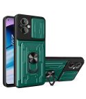For OnePlus Nord N20 5G Sliding Camshield Card Phone Case(Dark Green)