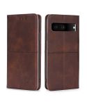 For Google Pixel 7 5G Cow Texture Magnetic Horizontal Flip Leather Phone Case(Dark Brown)