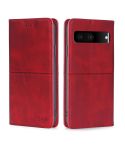 For Google Pixel 7 5G Cow Texture Magnetic Horizontal Flip Leather Phone Case(Red)