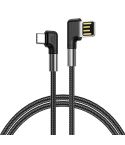 3A USB to USB-C/Type-C Double Elbow Charging Cable(2m)