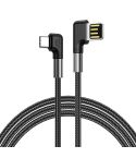 3A USB to USB-C/Type-C Double Elbow Charging Cable(3m)