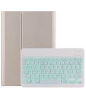 For Lenovo Tab M10 HD Gen 2 Backlight Bluetooth Keyboard Leather Tablet Case(Gold)