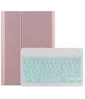 For Lenovo Tab M10 HD Gen 2 Backlight Bluetooth Keyboard Leather Tablet Case(Rose Gold)