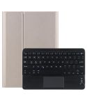 For Lenovo Tab M10 HD Gen 2 Touchpad Bluetooth Keyboard Leather Tablet Case(Gold)