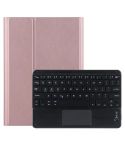 For Lenovo Tab M10 HD Gen 2 Touchpad Bluetooth Keyboard Leather Tablet Case(Rose Gold)