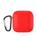 Liquid Silicone One-piece Earphone Protective Case For Redmi Buds3(Red)