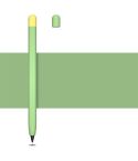 Contrasting Color Series Liquid Silicone Protective Case For Honor Magic Pencil 2(Green Grass)