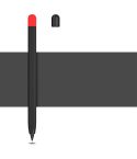 Contrasting Color Series Liquid Silicone Protective Case For Honor Magic Pencil 2(Black)
