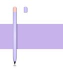 Contrasting Color Series Liquid Silicone Protective Case For Honor Magic Pencil 2(Lavender Purple)