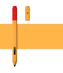 Contrasting Color Series Liquid Silicone Protective Case For MicroSoft Surface Pen(Orange)
