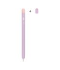 Contrasting Color Series Silicone Protective Pen Case For Yibosi 6(Purple)