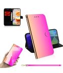 For LG K61 Lmitated Mirror Surface Horizontal Flip Leather Case with Holder & Card Slots & Wallet & Lanyard(Gradient Color)