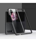 For Samsung Galaxy Z Fold4 5G Electroplating PC Shockproof Phone Case(Black)