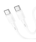 hoco X83 60W USB-C / Type-C to USB-C / Type-C Victory Charging Data Cable,Length:1m(White)