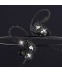 QKZ VK4 In-Ear Subwoofer HiFi Wire-controlled Earphone with Mic(Carbon Fiber Version)