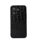 For Honor X40i Crocodile Texture Genuine Leather Phone Case(Black)