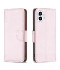 For Nothing Phone 1 Litchi Texture Pure Color Leather Phone Case(Rose Gold)