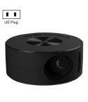 T200 1500LM 1920x1080P LED Mini Projector, US Plug(Black)