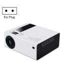 Y6 190ANSI 1024x600P LED Projector Support Screen Mirroring, EU Plug(White)