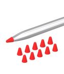 10 in 1 / Set Silicone Nib Cap For Huawei Pencil(Red)