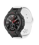For Amazfit T-Rex / T-Rex Pro / Ares Silicone Reverse Buckle Watch Band(White)