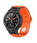 For Amazfit T-Rex / T-Rex Pro / Ares Silicone Reverse Buckle Watch Band(Orange)