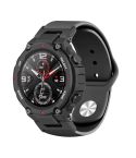 For Amazfit T-Rex / T-Rex Pro / Ares Silicone Reverse Buckle Watch Band(Black)