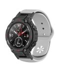 For Amazfit T-Rex / T-Rex Pro / Ares Silicone Reverse Buckle Watch Band(Grey)