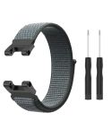 For Amazfit T-Rex / T-Rex Pro / Ares Nylon Loop Watch Band(Dark Grey)