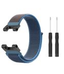 For Amazfit T-Rex / T-Rex Pro / Ares Nylon Loop Watch Band(Dark Blue)