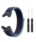 For Amazfit T-Rex / T-Rex Pro / Ares Nylon Loop Watch Band(Purple Blue)