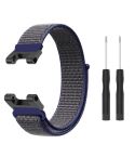 For Amazfit T-Rex / T-Rex Pro / Ares Nylon Loop Watch Band(Dark Blue Grey)