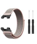 For Amazfit T-Rex / T-Rex Pro / Ares Nylon Loop Watch Band(Sand Pink)