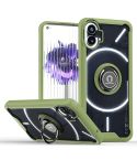 For Nothing Phone 1 Q Shadow 1 Series TPU + PC Phone Case with Ring Holder(Green)