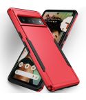 For Google Pixel 7 Pro Pioneer Armor Heavy Duty PC + TPU Phone Case(Red+Black)